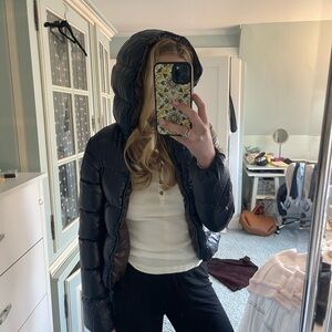 Duvetica Shiny Black Puffer Jacket